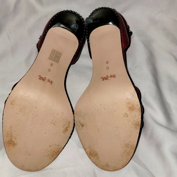 👠💣👠💣Women's Coach Burgundy Heels💣👠💣👠 Size: 6 - Picture 6 of 10